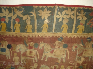 Kanduri shrine Applique Wall Hanging.It is Presented by both Hindu and Muslim Pilgrims as on offering on the grave of the Muslim Prince Sara Masoud. From Uttar Pradesh,India. Its size is 123cmx130cm(DSC04802  ...