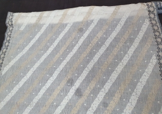 Jamdani Finest Muslin Cotton Saree,In Wave Style, From Dhaka District of Bangladesh.North-East India.India.Jamdani was originally known as Dhakai named after the city of Dhaka, Jamdani is Persian deriving name from 'Jam', meaning  ...