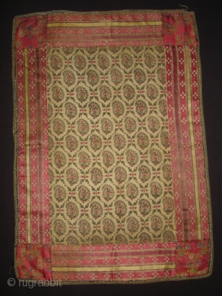 Deccani Block Print Wall Hanging,From Andhra Pradesh, India. Block Print On Khadi Cotton,Vegetable Colours.c.1900. Its size is 40cmX56cm(DSC06003 New).              