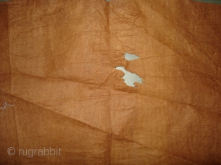 Bark cloth floor mat used by a sadhu to create a clean personal space during an extended meditation and prayer retreat into the forests of the Girnar hills surrounding Junagadh in Gujarat.  ...