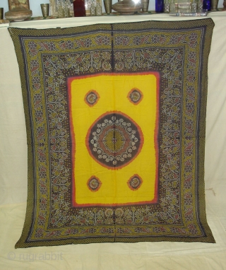 Tie and Dye Cotton Odhani From Kutch Gujarat India.Its size is 170cmX210cm.Its known Shikar Bandh Tie and Dye.Condition is very good(DSC05920 New).
           