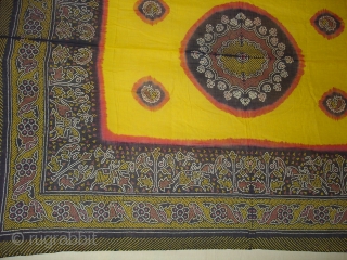 Tie and Dye Cotton Odhani From Kutch Gujarat India.Its size is 170cmX210cm.Its known Shikar Bandh Tie and Dye.Condition is very good(DSC05920 New).
           