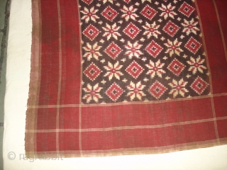 Telia Rumal,Cotton,warp and werft Ikat,From Andhra Pradesh India.Its size is 105cmX105cm(DSC00651 New).                     