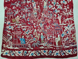 Cheena-Cheeni no Jhablo or Jhablo (Blouse) of Parsi Community From Surat Gujarat India. 
The pattern Elements of this Jhabla is related to a folk Tale. The garden scene is filled with repeats of a variety of flowering trees,  ...