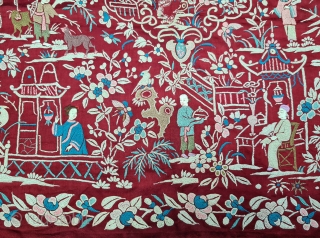 Cheena-Cheeni no Jhablo or Jhablo (Blouse) of Parsi Community From Surat Gujarat India. 
The pattern Elements of this Jhabla is related to a folk Tale. The garden scene is filled with repeats of a variety of flowering trees,  ...