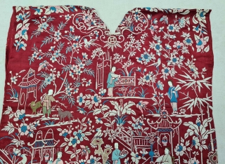 Cheena-Cheeni no Jhablo or Jhablo (Blouse) of Parsi Community From Surat Gujarat India. 
The pattern Elements of this Jhabla is related to a folk Tale. The garden scene is filled with repeats of a variety of flowering trees,  ...