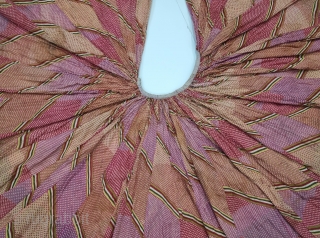 Panch Rangi (Five Colours) Multi-Colour- Multi-Design, Lahariya Tie and Dye Mothara 
Ghaghra From Shekhawati District of Rajasthan. India. 

Its size is L- 72cm, Diameter is 2100cm (20230904_154445).
.      