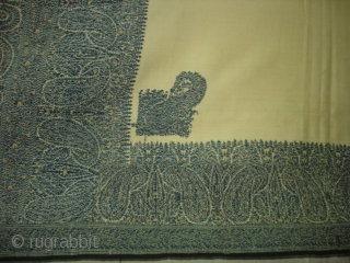 Highly Sikh Period Jamawar Long Shawl From Kashmir, India.Made for Sikh family of Punjab.C.1835.Its Size is 135cmx345cm.Its condition is very good(DSC03270 New).           