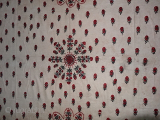 Abochhini Shawl for Women Probably from Sodha Group of Tharparkar Region of Sindh, undivided India. India .1900.Cotton with Silk Embroidery. Its size is 130cmX185cm(DSC07107).         