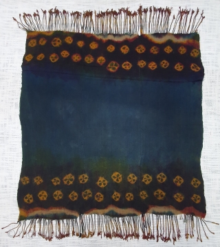 Zanskar Bokh Shawl From Tribal Area of Zanskar Ladakh India. It’s Pure Indigo Blue colour has been used and made by yaks Wool. Worn by women.Its size is 87cm x 93cm (20190922_154726). 