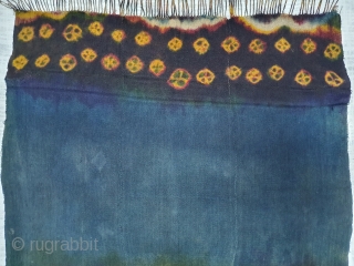 Zanskar Bokh Shawl From Tribal Area of Zanskar Ladakh India. It’s Pure Indigo Blue colour has been used and made by yaks Wool. Worn by women.Its size is 87cm x 93cm (20190922_154726). 