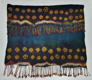 Zanskar Bokh Shawl From Tribal Area of Zanskar Ladakh India. It’s Pure Indigo Blue colour has been used and made by yaks Wool. Worn by women.Its size is 87cm x 93cm (20190922_154726). 