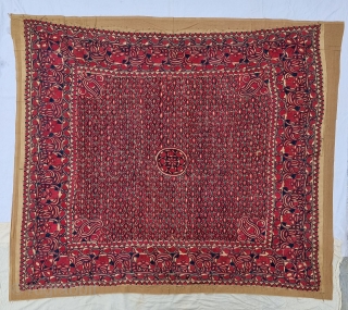 Hajji Ceremonial Rumal , This Textile for the Hajj People, Made in Bengal. India. Bought by South East Asian People when they went for Hajj.This are also Bought in Aden, Mecca or  ...