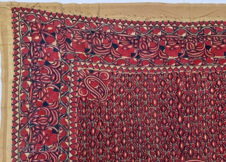 Hajji Ceremonial Rumal , This Textile for the Hajj People, Made in Bengal. India. Bought by South East Asian People when they went for Hajj.This are also Bought in Aden, Mecca or  ...