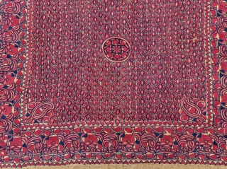 Hajji Ceremonial Rumal , This Textile for the Hajj People, Made in Bengal. India. Bought by South East Asian People when they went for Hajj.This are also Bought in Aden, Mecca or  ...