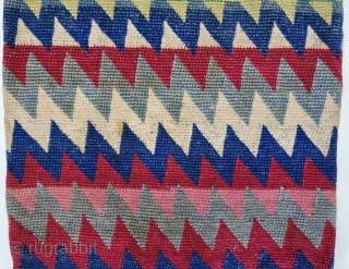 An Unique and Rare Coin Bag With Inscription as Ram Ram In Sanskrit Language , Very Fine Cotton Weaving. It is from the Jaisalmer or Barmer District of Rajasthan India. India.

C.1900-1925.

Its size  ...