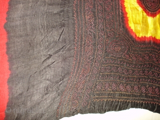 Kumbhi,Tie and Dye Silk Odhani(Bandhani)From Kutch Region of Gujarat,India.C.1900.(DSC05626 New).                       