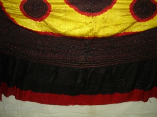Kumbhi,Tie and Dye Silk Odhani(Bandhani)From Kutch Region of Gujarat,India.C.1900.(DSC05626 New).                       