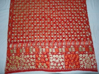 Chamba Phulkari From Hill Area of Himachal Pradesh. India. Known as Chamba Phulkari. c.1900.Its size is 130cmX245cm(DSC03809 New).               