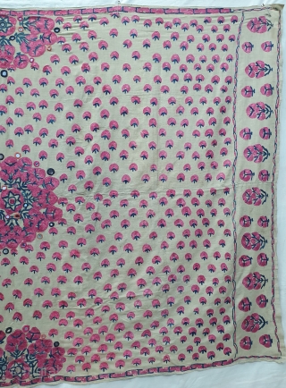 Abochhini Wedding Shawl (Women) from Sindh Region of Undivided India. India, Silk Embroidery on the Silk, 

c.1875-1900.

Its size is 126cmX188cm(20191208_151241).             