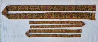 Very Rare Dorukha Floral Borders of Kani Jamawar, From Deccan-Hyderabad,South-India, 

C.1875-1890

No.1 Its size is 5cmX140cm.
.
No.2 Its size is 3cmX84cm
.
No.3 Its size is 3cmX86cm (20221001_160229).         