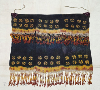 Zanskar Thigma Tie-Dye Bokh Shawl
Zanskar, Ladakh, India
A rare traditional Thigma tie-and-dye Bokh shawl from the tribal region of Zanskar, Ladakh.
Woven from fine yak wool and dyed in a deep, rich indigo blue, ...