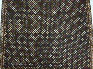 Phulkari From East(India)Punjab Region of India. India.Silk on Brown-soil colour, Hand Spun Cotton ground.C.1900.Its size is 132cmX240cm(DSC03883 New).               