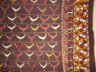 Folk Phulkari From East(India)Punjab,India.known as Moorkuti Phulkari(DSC04984 New).                         