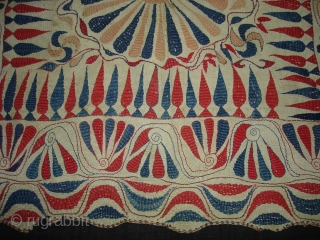 Kantha Quilted and embroidered cotton kantha Probably From East(Bangladesh) Bangal region.Its Size is 69cmX75cm.Early and Rare Kantha(DSC06533 New).               