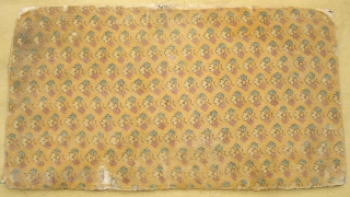 Sutra Book Cover(Cotton)Khadi Print.From Rajasthan India.Very Rare and Early Book cover.Its size is 14cm x 25cm(DSC07433 New).                