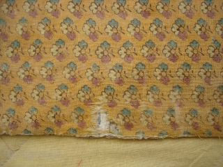 Sutra Book Cover(Cotton)Khadi Print.From Rajasthan India.Very Rare and Early Book cover.Its size is 14cm x 25cm(DSC07433 New).                