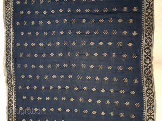 Dhakai Jamdani Saree Indigo blue Natural Colour, Cotton with Real Zari weaving From Dhaka District, of Bangladesh. India. Jamdani was originally known as Dhakai named after the city of Dhaka, Jamdani is  ...