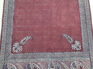 Kalamkari Double Sided (Front and Back same Design),From South India Made for Persian Market,Late 19th Early 20th Century.Hand spurn cotton,Natural Dyes.Its size is 136cmX243cm(WA0090).         
