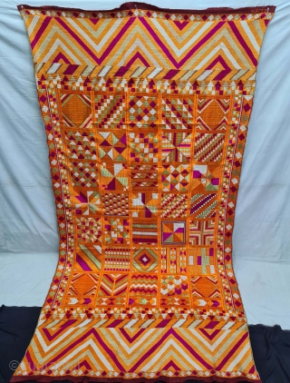 An  Rare Bawan Bagh from East (India) Punjab India. Mosaic of ‘Fifty-Two’ different patterns which decorate the piece and is the rarest of all. The field is sub-divided into 45 to  ...