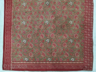 Manchester Print Book Cover(Cotton),For the holy Book, From Manchester England made for Indian Market.Roller Printed on Cotton.its size is 71cmX71cm(144534).             