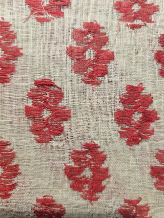 An Rare And Unusual Embroidered Jamdani Finest Muslin Cotton Saree,

From Dhaka District of Bangladesh.North-East India. India.

One by one Each flower And Side Borders Made through Embroidery .

Jamdani was originally known as Dhakai  ...