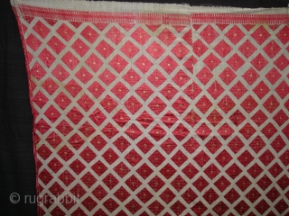 Phulkari From West(Pakistan)Punjab. India.Known As Wedding Thirma Bagh.Very Rare influence of Patang Design Thirma Bagh(DSC00904 New).                 