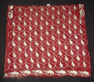 Parsi Jhabla or Jhablo (Blouse) From Surat Gujarat India. The ‘four over, under one ‘ satin weave is embroidered with sakkarpara jaal design.stylized peacocks contained within a tendrilled Sakkarpara jaal.This kind of  ...