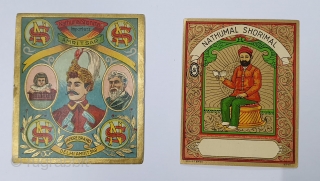 Manchester Print Labels for the Textiles,from Manchester England. For the Indian Market. This Textile mill label is an essential visual reminder of trade in British India. The labels, also referred to as  ...