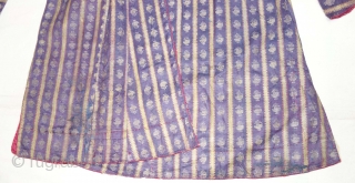 Himroo costume From Deccan, India. This Himroo weaving done in Deccan, Probably Hyderabad South India, India. Early 19th Century. Its Silk And zari depicting an elaichi design with floral butis. Inside Roller  ...