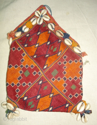 Banjara Bujkies(Small Bags)from the Banjara peoples in India.6 Pieces lot.Very rare design Banjara Bujkies.
                   