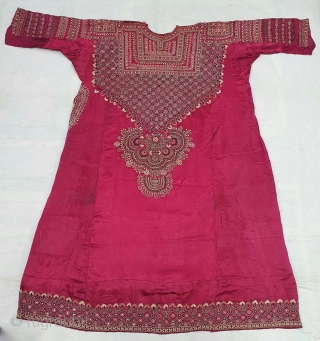 Abha (Abho) Of  Fine Embroidery from the Syed Community of Banni District Kutch Gujarat. India. India.Silk Embroidered with Silk Threads, Tiny Mirror-Glass Discs, 19th Century (20201031_134341).       