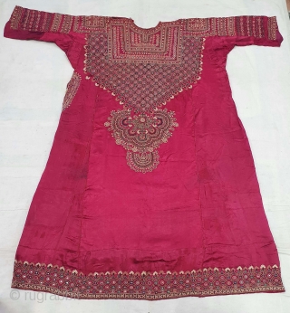 Abha (Abho) Of  Fine Embroidery from the Syed Community of Banni District Kutch Gujarat. India. India.Silk Embroidered with Silk Threads, Tiny Mirror-Glass Discs, 19th Century (20201031_134341).       