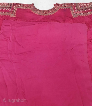 Abha (Abho) Of  Fine Embroidery from the Syed Community of Banni District Kutch Gujarat. India. India.Silk Embroidered with Silk Threads, Tiny Mirror-Glass Discs, 19th Century (20201031_134341).       