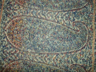 Jamawar Long Shawl From Kashmir India.Made for sikh family of Punjab.Date is around 1740.Its Size is 125cm x 295cm.Its condition is very good.(DSC03185 New)         