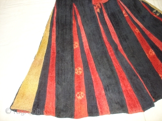 Zanskar Coat Dress(Indigo Colour)From Ladakh.India.Finest variations of colours,Pure Vegetable colours has been used,Made of yaks Wool.And it’s Tie and Dye work.Early and rare Dress(DSC07358 New).        