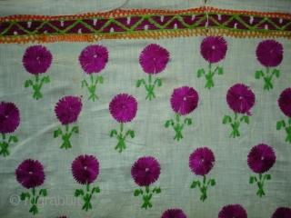 Embroidery Odhani(Cotton) From Tharpar Region of Pakistan.Its size is 140cmX210cm(DSC01381 New).                      