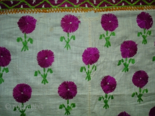 Embroidery Odhani(Cotton) From Tharpar Region of Pakistan.Its size is 140cmX210cm(DSC01381 New).                      