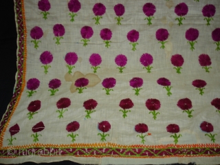 Embroidery Odhani(Cotton) From Tharpar Region of Pakistan.Its size is 140cmX210cm(DSC01381 New).                      