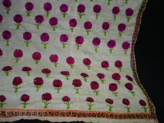 Embroidery Odhani(Cotton) From Tharpar Region of Pakistan.Its size is 140cmX210cm(DSC01381 New).                      